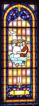 Leaded glass window