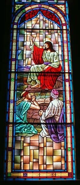 Leaded glass window