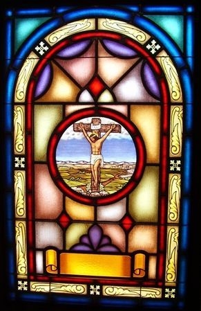 Leaded glass window